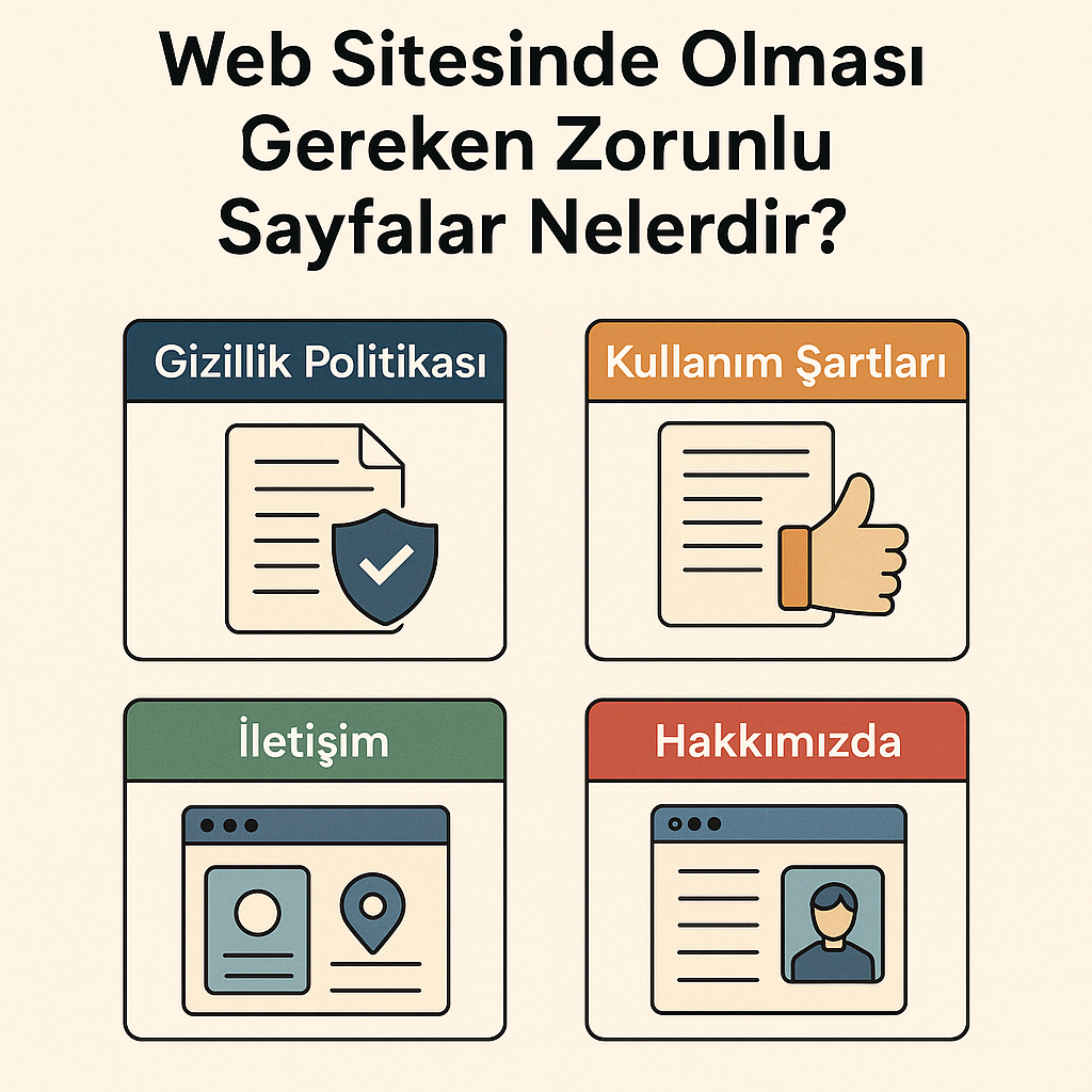 Web Sitesinde Olması Gereken Zorunlu Sayfalar Nelerdir?